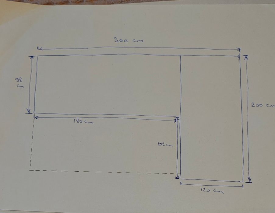 Vând colțar extensibil