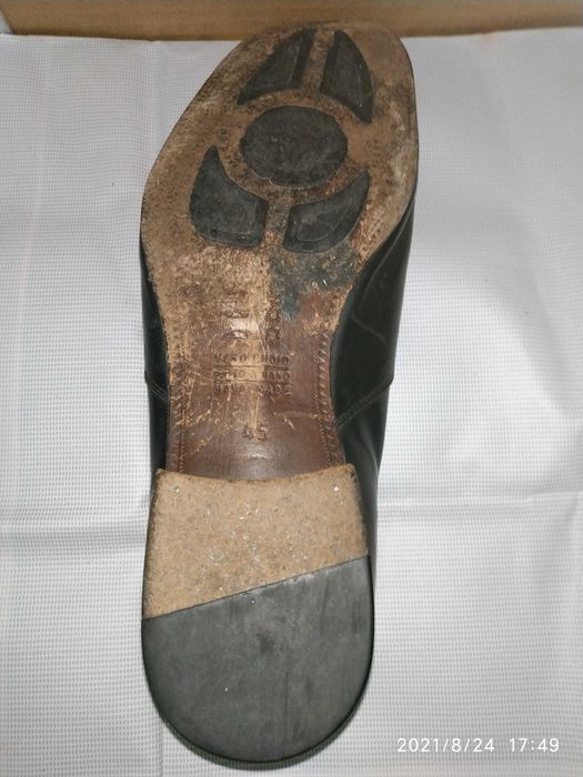 Туфли натуральная кожа, ручной работы - Италия. Большемерки 45-46.