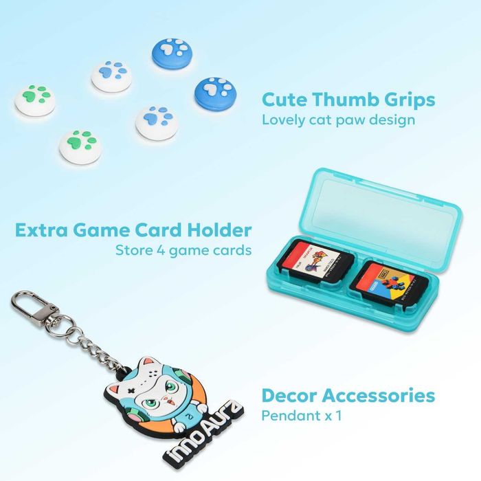 Защитен калъф за Nintendo Switch протектор за екран и много аксесоари