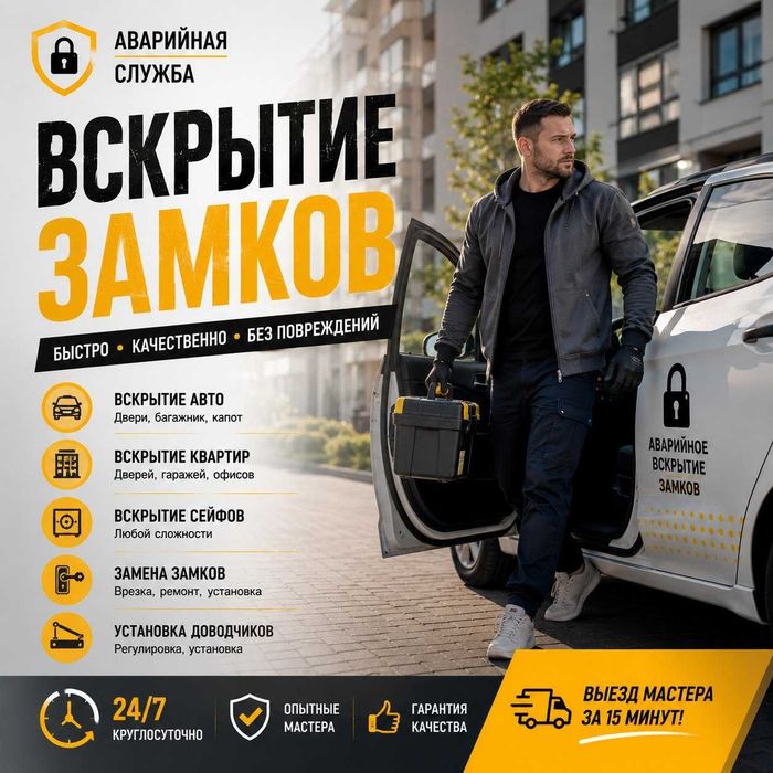 Открыть квартиру - вскрытие замков,установка и ремонт-врезка/Авто/Сейф