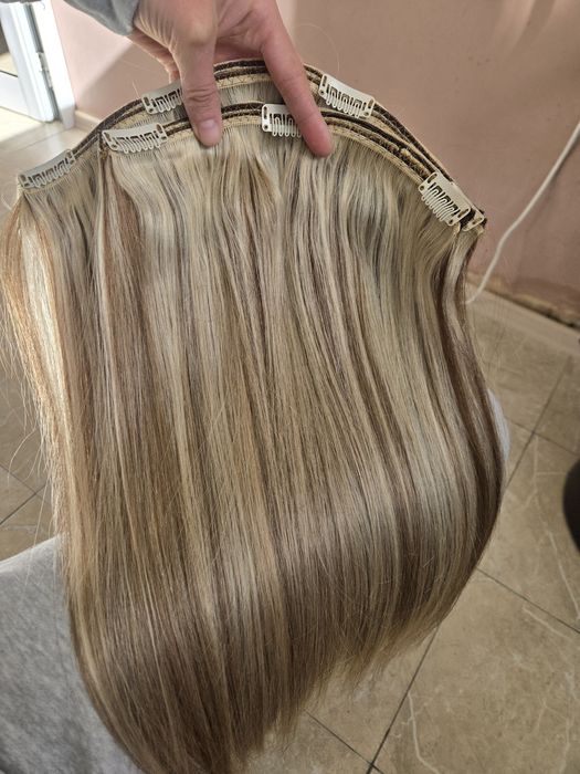 Естествена коса на кичури 130 гр 50 см
