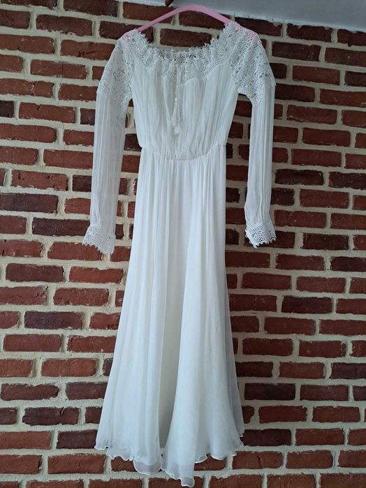 Rochie de mireasa din matase naturala