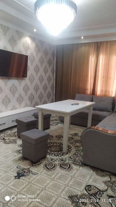 Сдаётся 2 ком кв по суточно Сергели-3а