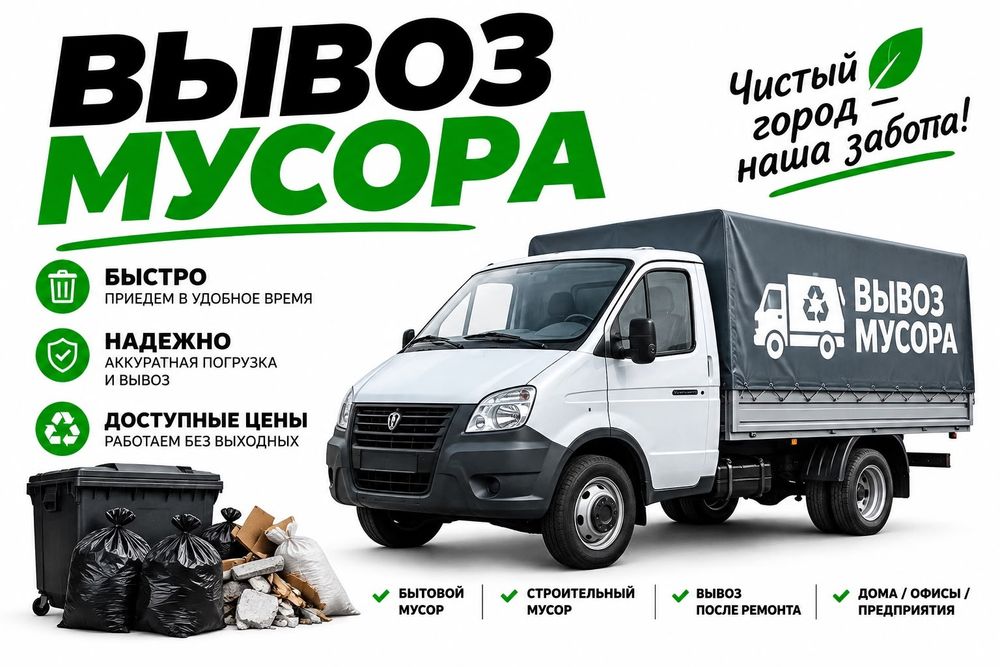 Вывоз мусор кокыс шыгару