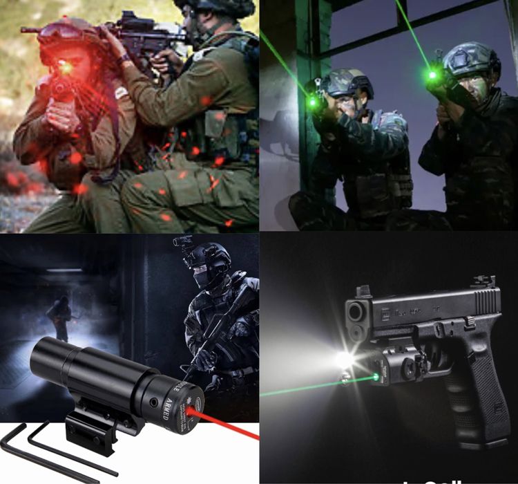 мерник прицел бързомер лазер червена точка за пистолет еърсофт оптика