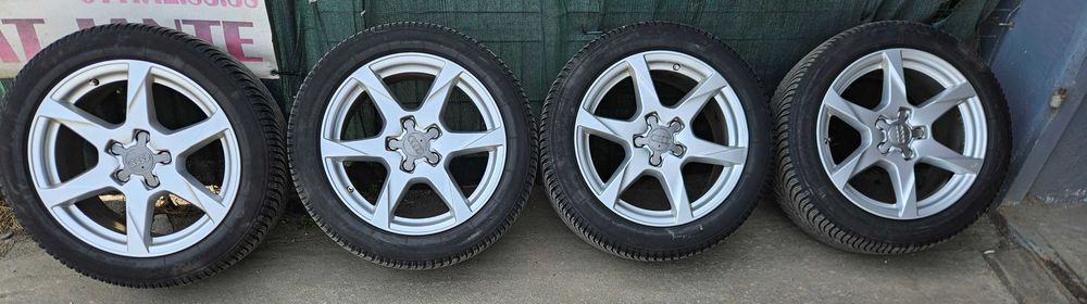 Set 4 Jante Aliaj Audi 17" + Anvelope M+S BFGoodrich 225/50 R17