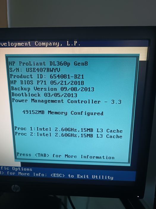 Server HP Dl360p G8 1U 2xE5-2630v2, 48gb ram