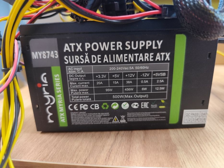 Vând sursă PC Myria 500 w