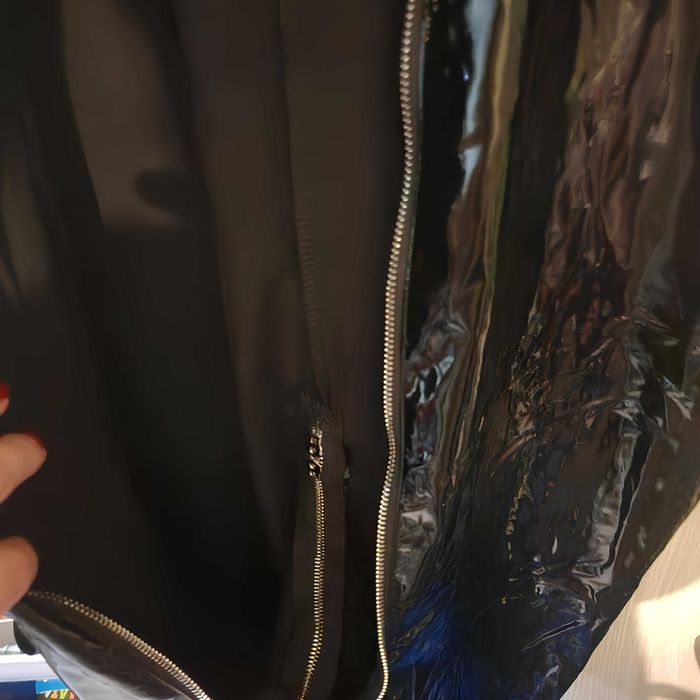 Чисто нов лъскав лачен латексов костюм / гащеризон PVC, размер 2XL XXL