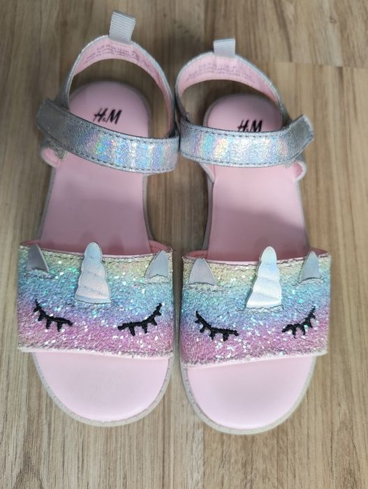 Sandale H&M pentru  fete unicorn marime 29 (7 ani)