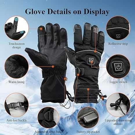 Mănuși încălzite cu acumulatori 5000mah,MINTHOUZ,masura XL,sigilat