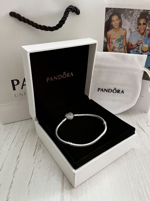 Браслет Pandora, серебро, люкс качество