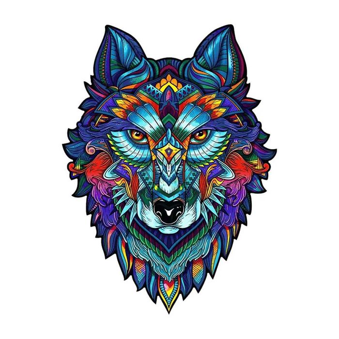 Дървен пъзел във формата на животни, Различни видове, Размер А3