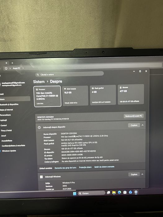 Vand/schimb Laptop Gaming