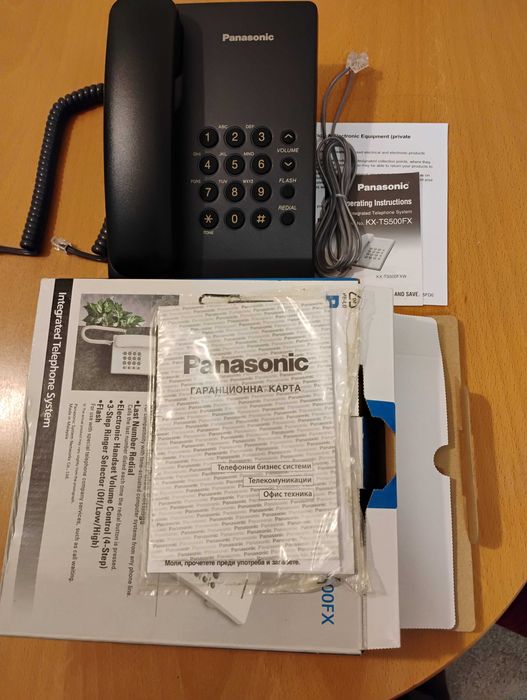 Стационарен телефон Panasonic KX-TS500 FX