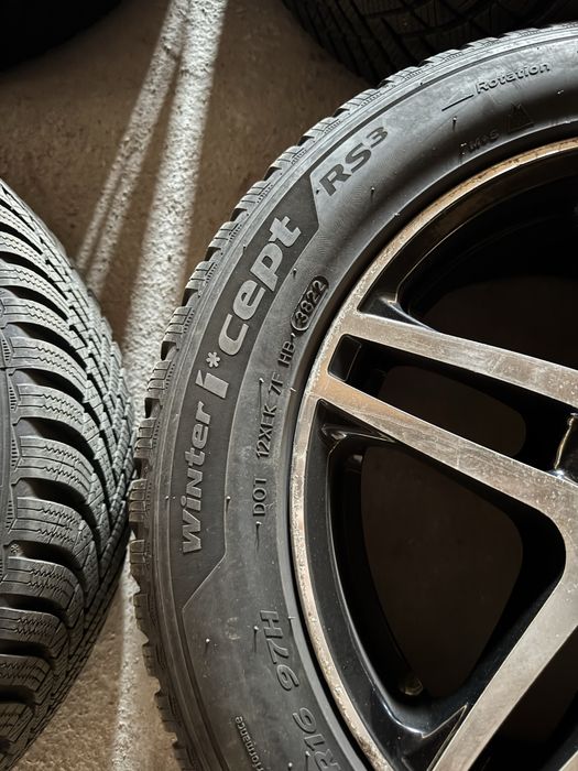 Set 4 jante Dezent R16 + anvelope iarnă Hankook 215/55 R16 Volvo