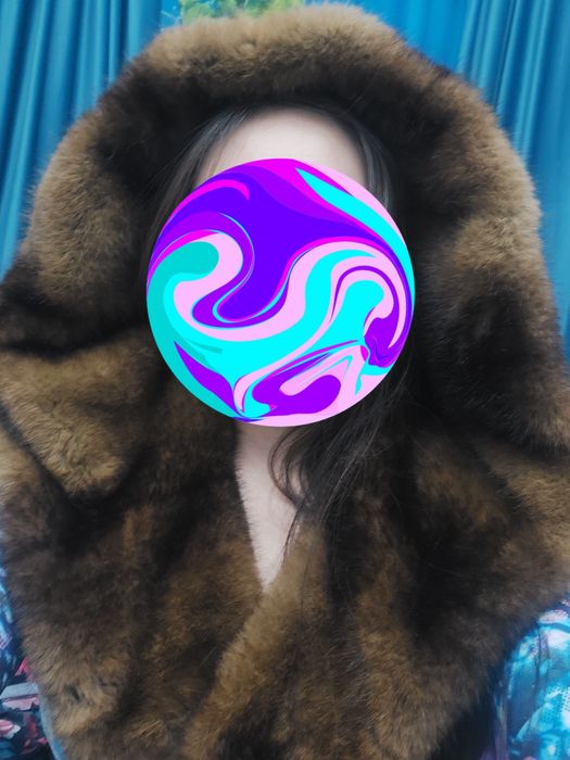 Новый Норковый капор капюшон