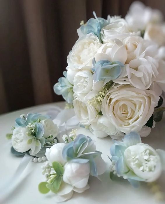 Свадебный набор букет+бутоньерка