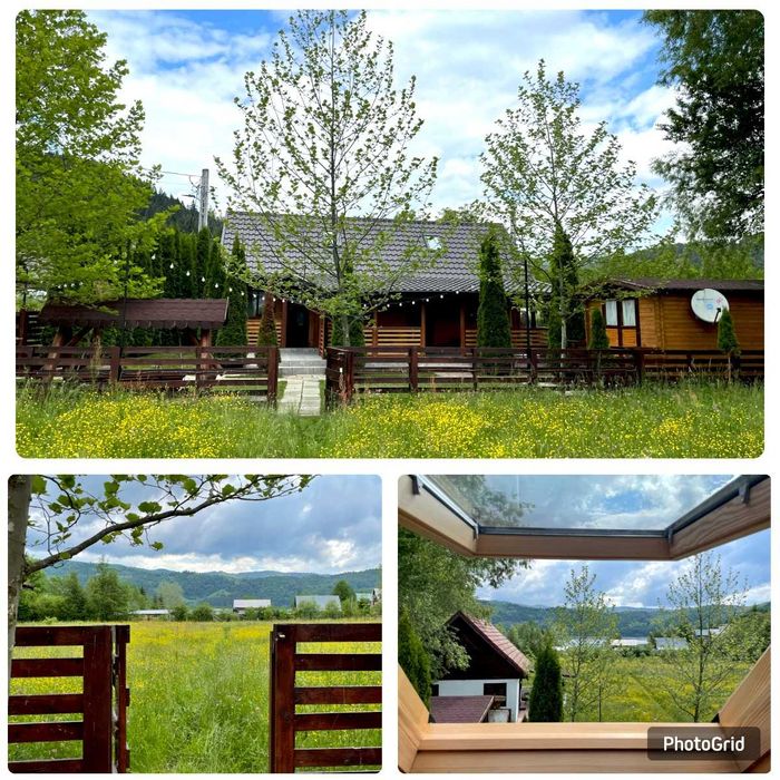 Cabana lacul Izvorul Muntelui /"Bicaz" in sat Izvorul Alb/ "Baicu", muntele Ceahlau -racordata la utilitati (apa, curent, internet), complet mobilata