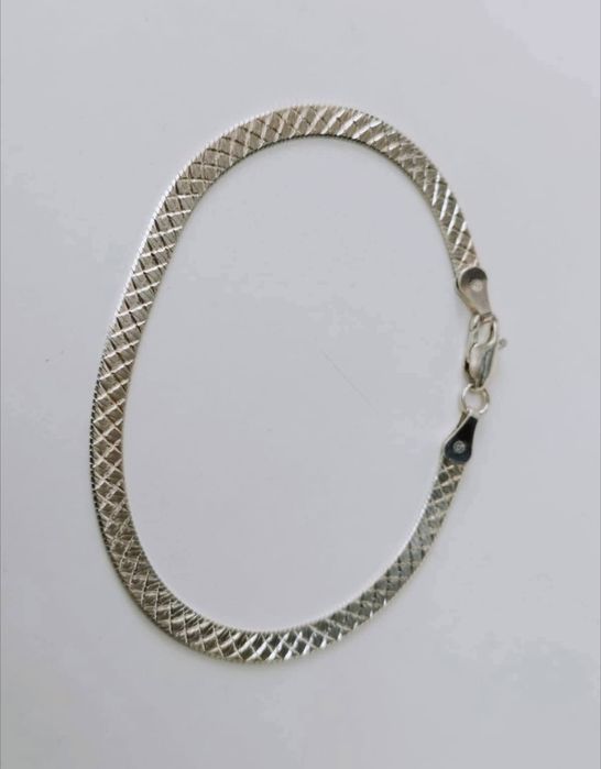 Veche bratara cu zale din argint de 925, copii