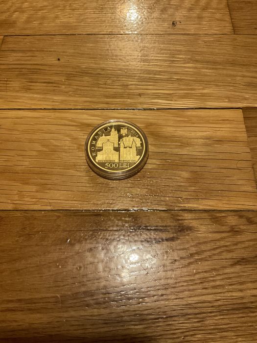 Moneda aur proof /500 lei Papa Francisc nr.235/500 bucati