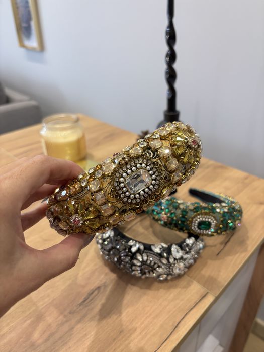 Диадема тиара с камъни корона сватба