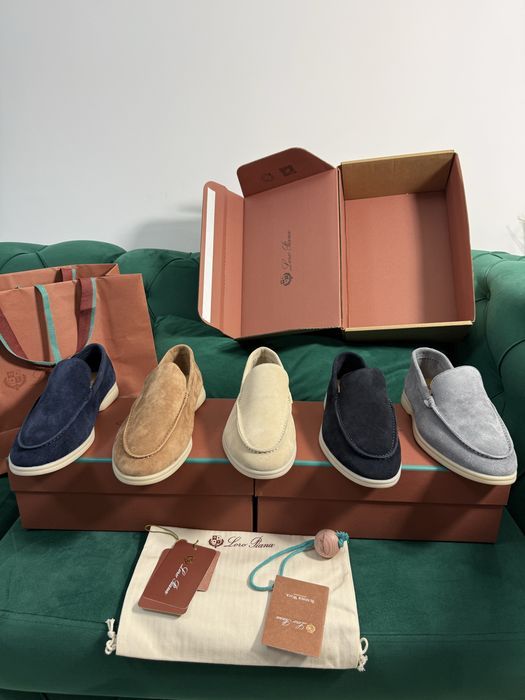 Mocasini Loro Piana piele naturala 100% Full Box colectie noua