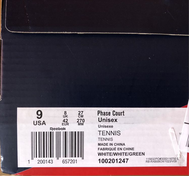 Reebok Phase Court ОРИГИНАЛНИ мъжки маратонки - 42