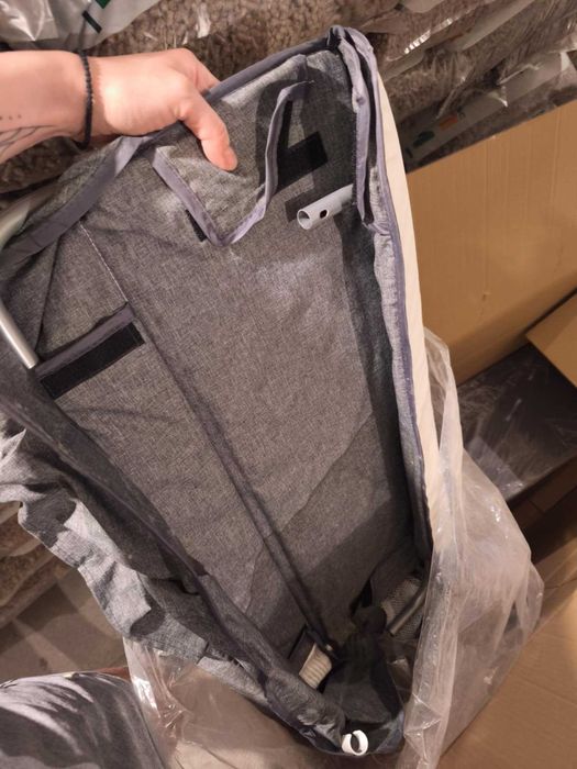 Сгъваема, преносима, бебешка кошара KinderKraft - Joy Full, две нива