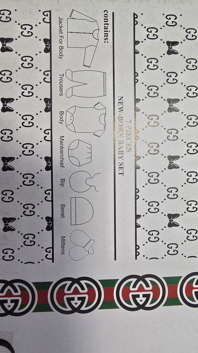 Set hainute nou născut, 0-3 luni, Gucci, set 7 piese