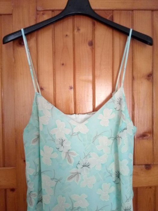 Rochie matase, motive florale