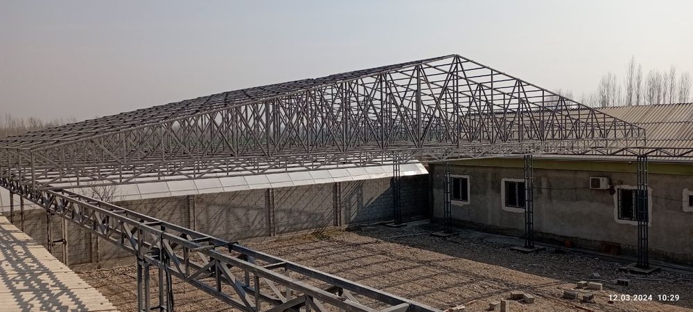 Контейнер профилларидан Навес ва Том куриш хизмати