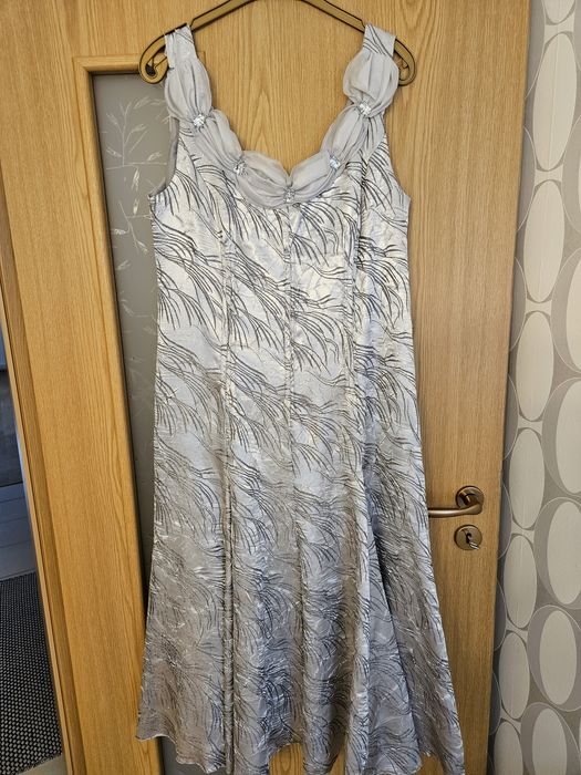 Rochie si sacou satin 44