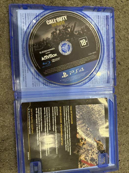 Диск Call of duty:WW2 ps4