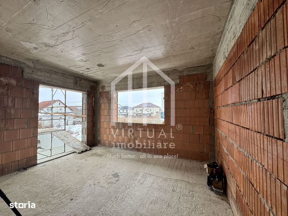 Duplex la rosu cu 4 camere, 117mp utili,  230mp teren, Selimbar