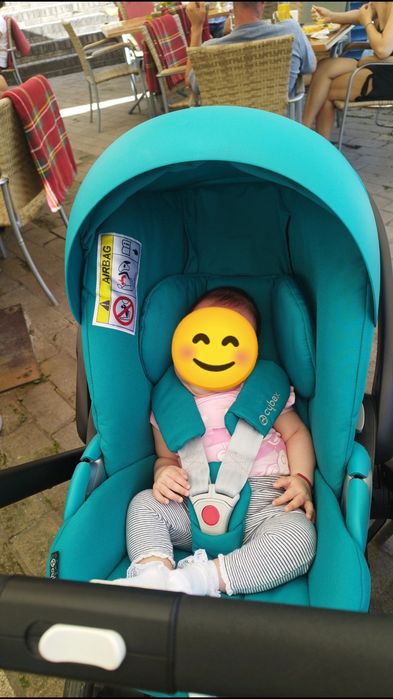 Cărucior Cybex Balios 2 in 1+ scoică Cloud Z