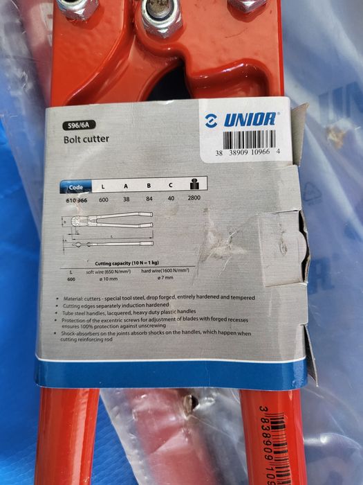 Clești fier beton Unior. (Bolt cutter)