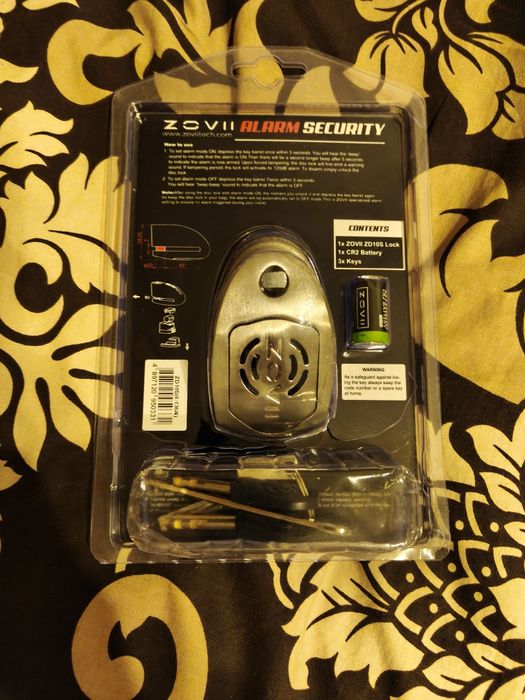Zovii ZD10S аларма+заключване за спирачен диск на мотор
