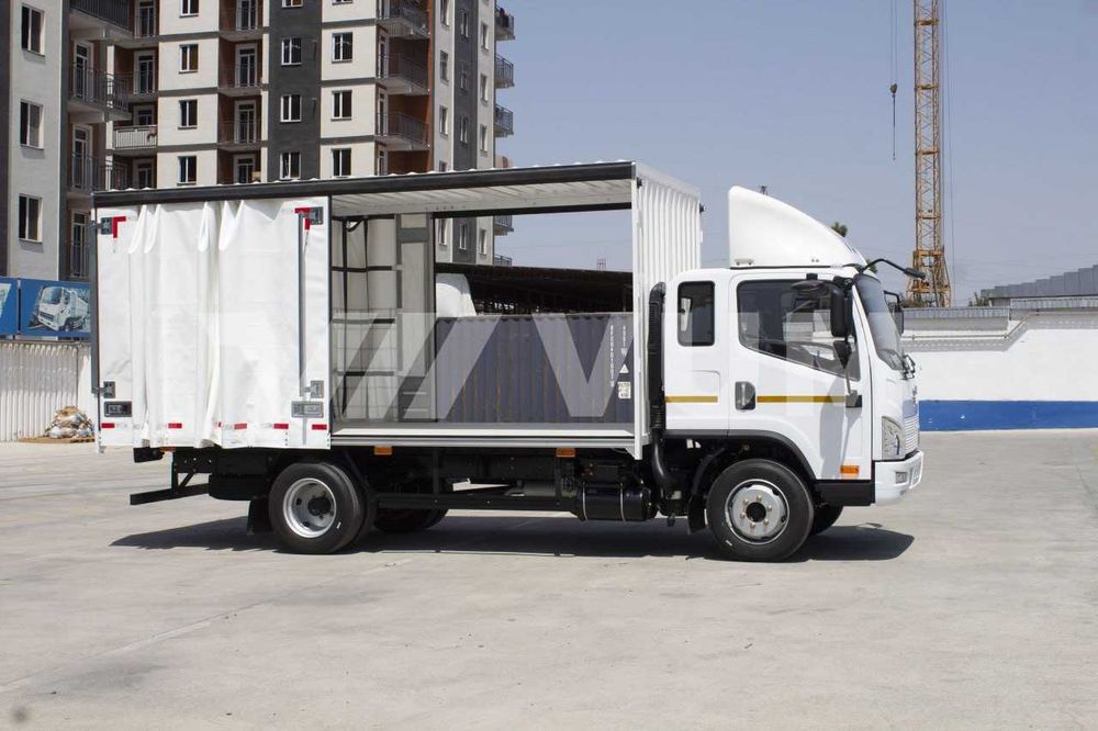 Автофургон шторно-тентовый FAW Tiger V, (24,6м³) дизель