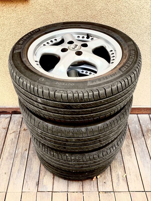 Jante aliaj roți cu anvelope vară Opel Astra H 4x100 / 205 55 r16