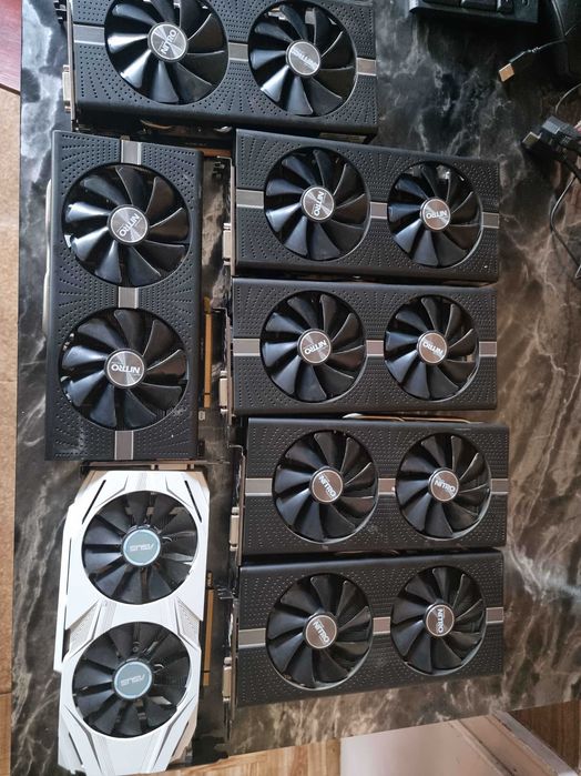 Лот видео Карти RX 580x6, rx480
