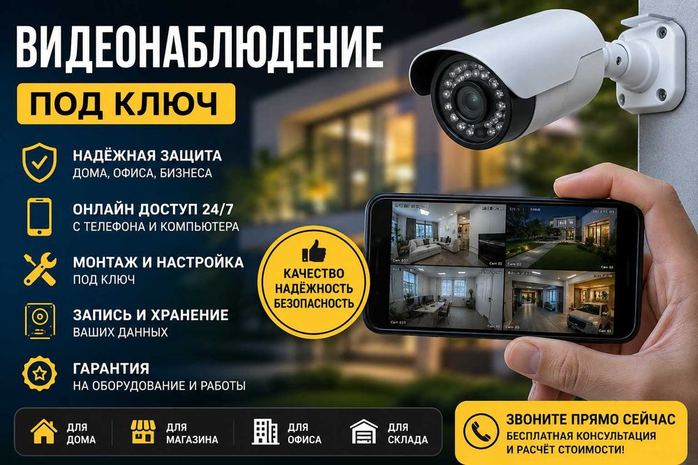 Установка видеокамер под ключ