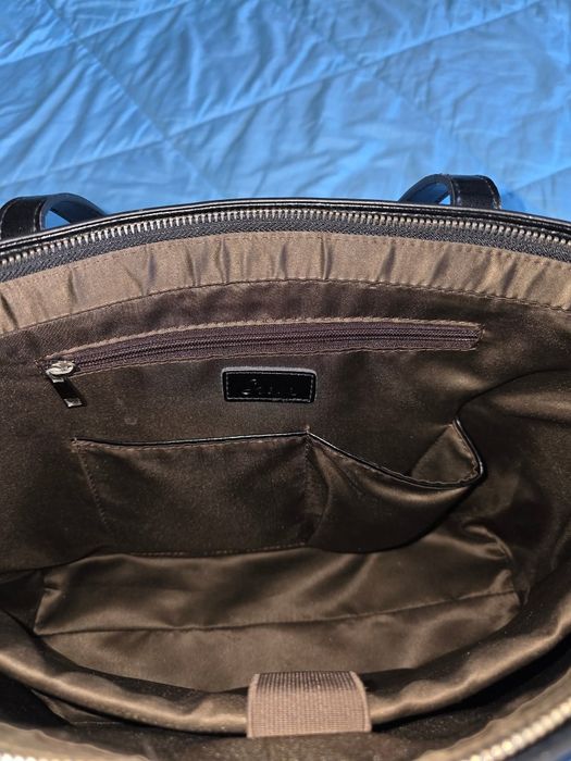 дамска бизнес кожена чанта с отделение за лаптоп S-Zone