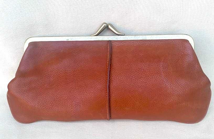 CHLOE Superba Geanta Vintage Clutch Plic Piele Maro Italia
