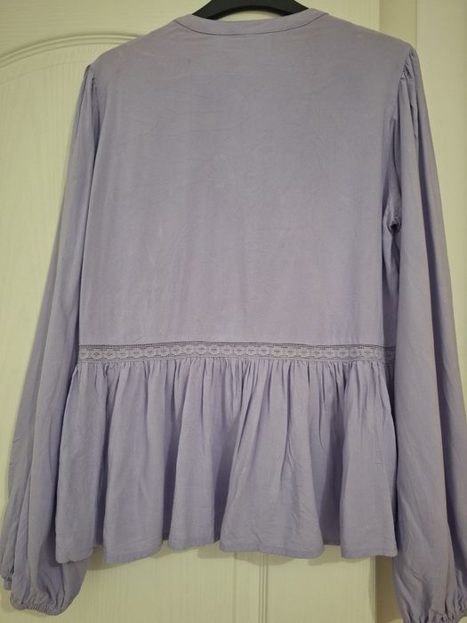 Bluza lila dama cu dantela