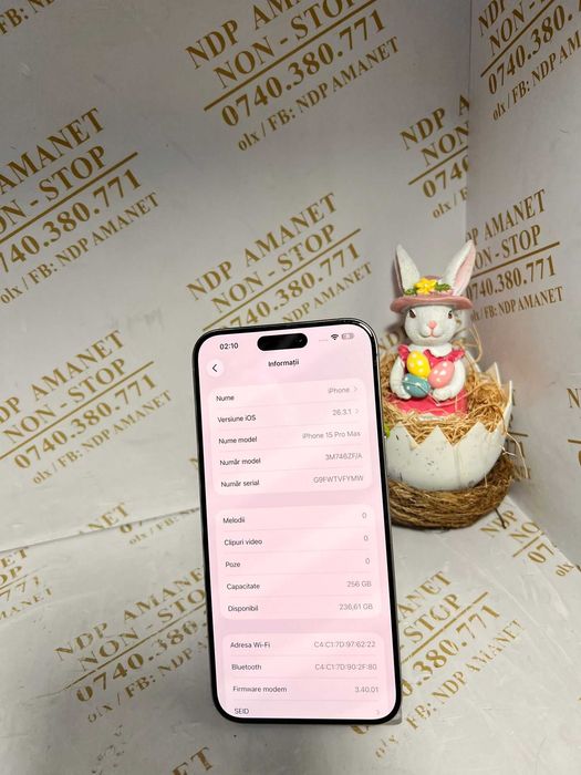 NDP Amanet Calea Mosilor 298  IPHONE 15 PRO MAX (53614)