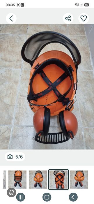 Оригинална STIHL каска с плафони за обезшумяване