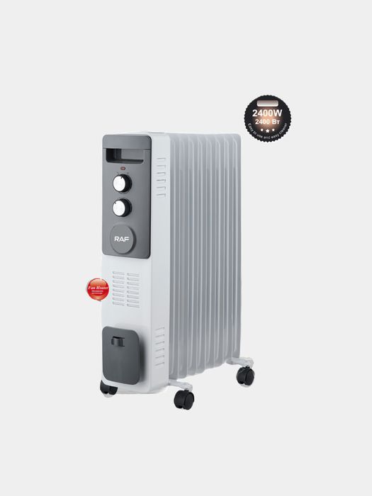 Обогреватель масляный RAF R.0938, электрический, 2400 Вт