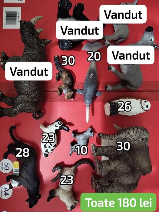 Loturi jucării,set tren șină lemn,animale Schleich dvd-uri desene,mași