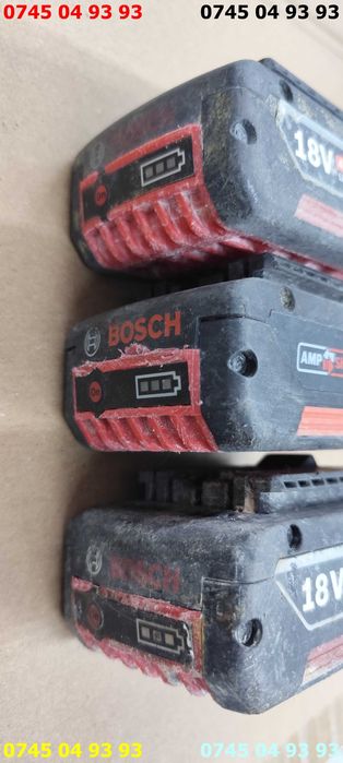 acumulator acumulatori baterie bateri Bosch 18V 4A 5A DEFECTI pret pe bucata